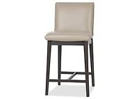Esmae Leather Counter Stool -Reede Stone