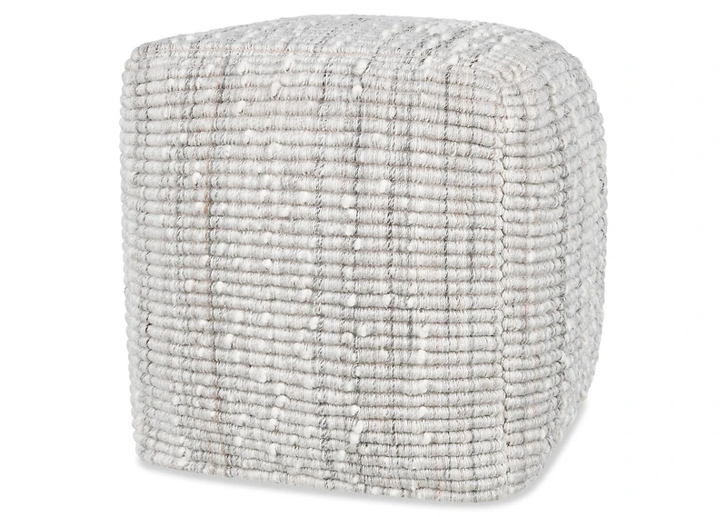 Casis Pouf Grey/Ivory