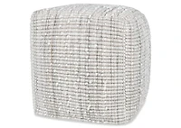 Casis Pouf Grey/Ivory