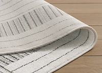 Isaac Rug 63x91 Ivory/Grey