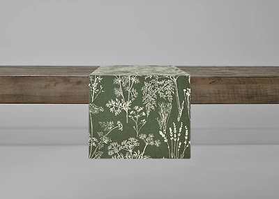 Garden Table Runner Green/Natural