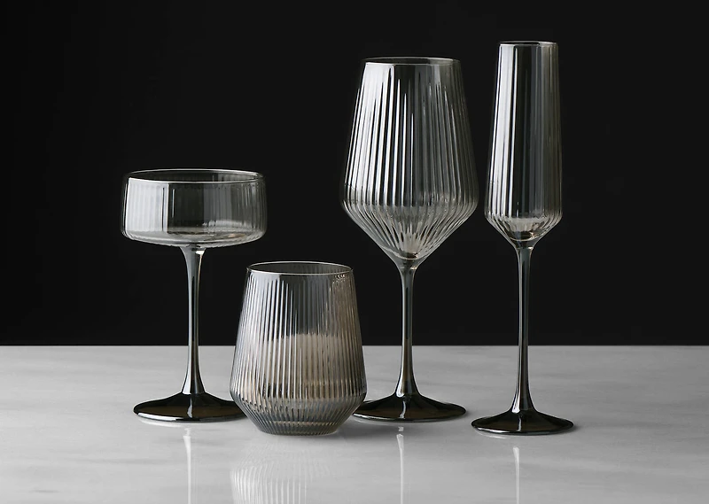 Solina Coupe Glass Grey