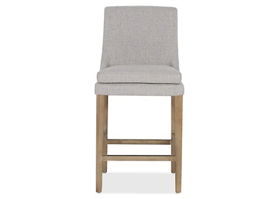 Murdoch Counter Stool -Cyrilo Silver/Faw