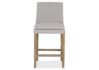 Murdoch Counter Stool -Cyrilo Silver/Faw