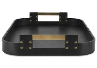 Riva Rectangular Tray Black