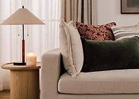 Cayley Table Lamp Walnut/Black