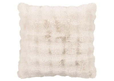 Zoey Faux Fur Pillow 24x24 Oyster