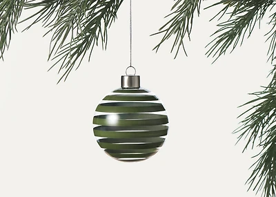 Izzy Ball Ornament Green