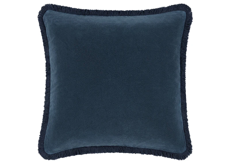 Aline Velvet Pillow 20x20 Navy