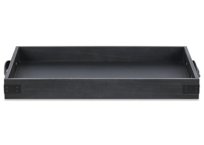 Beckett Wood Tray Large Black