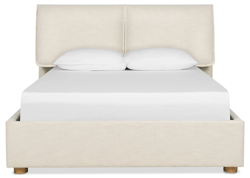 Brandt Bed -Lottie Ivory, KING