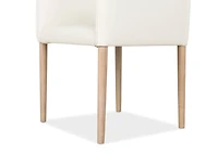 Marciona Lthr Arm Dining Chair -Forega W