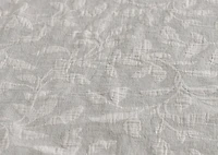 Nimes Cotton Duvet Set Queen Lt. Grey/Iv