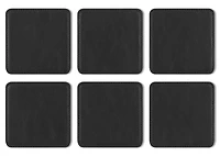 Riva Coaster Set with Holder Black
