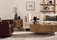 Alfie Side Table -Chastain Flax