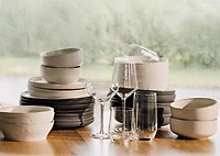 Pym 16 piece Dish Set Sand