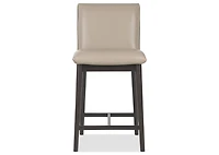 Esmae Leather Counter Stool -Reede Stone