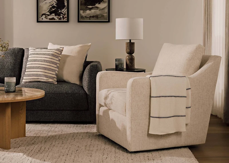 Hastings Cotton Throw Ivory/Black