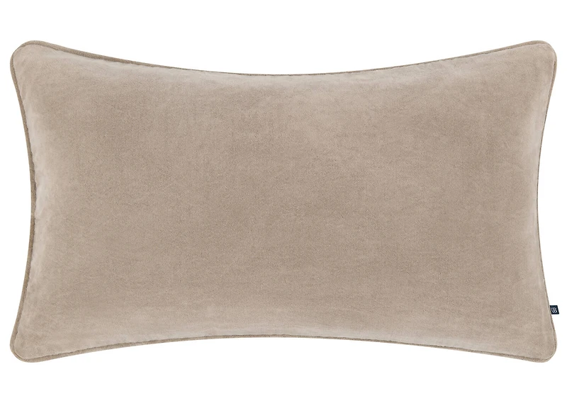 Daria Velvet Pillow 14x24 Ash