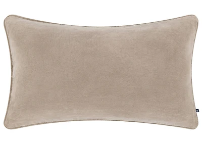 Daria Velvet Pillow 14x24 Ash