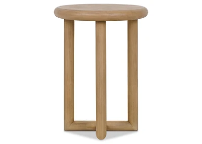 Jayman Round Side Table -Cava Sesame