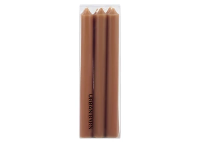 Cassa 6pc Taper Candles Set 8" Rust