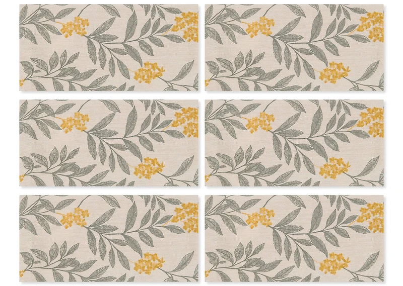 Morris Napkins Set of 6 Natural/Sage
