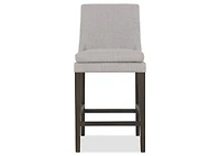 Murdoch Counter Stool -Cyrilo Slvr/Mink