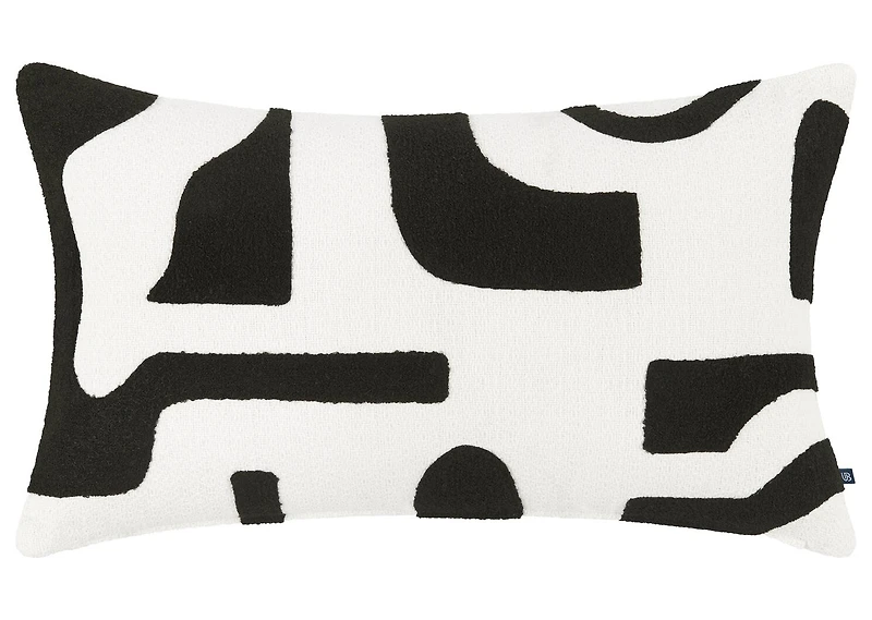 Roque Pillow 14x24 Ivory/Black