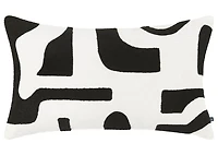 Roque Pillow 14x24 Ivory/Black
