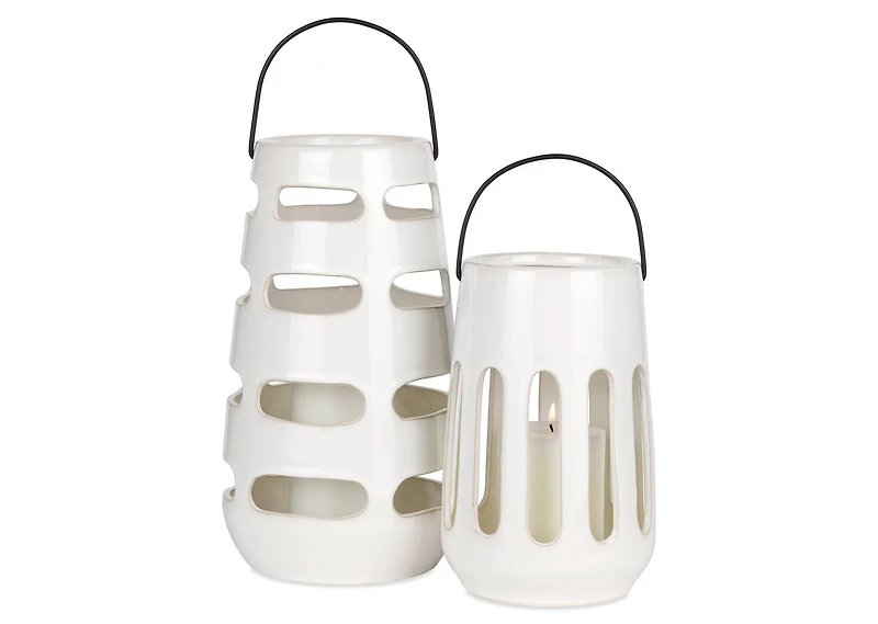 Faro Lantern Tall White