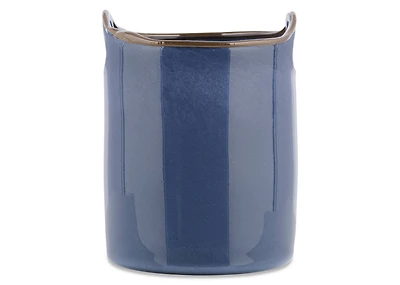 Dax Candle Holder Large Blue/Brown