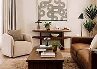 Percival Console Table -Lawson Umber