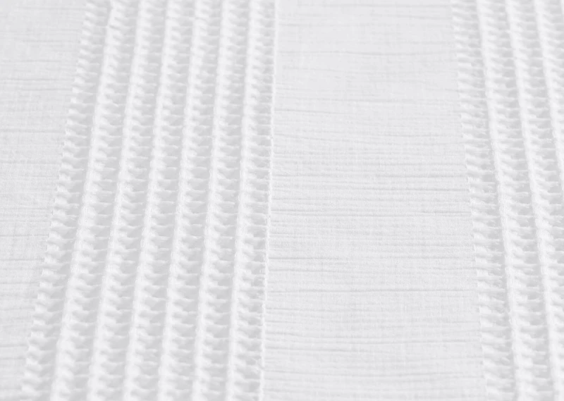 Sheena Cotton Waffle Duvet Set King Wht