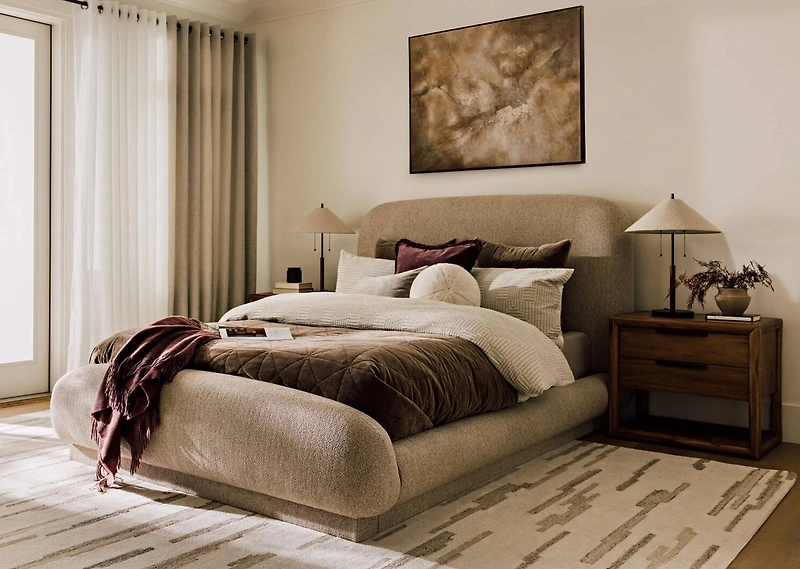 Willis Wool Rug 96x120 Ivory/Sand/Grey