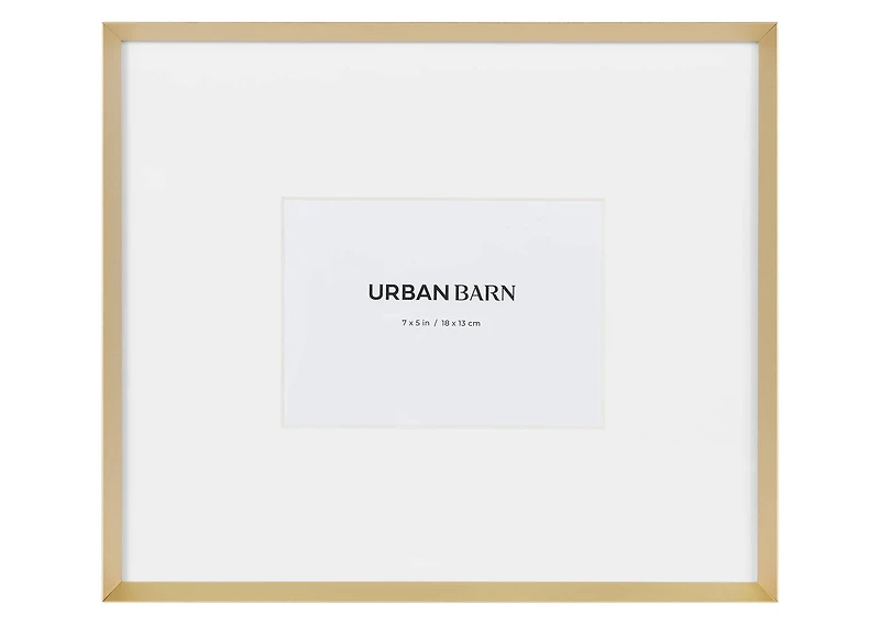 Russo Gallery Frame 5x7 Satin Brass
