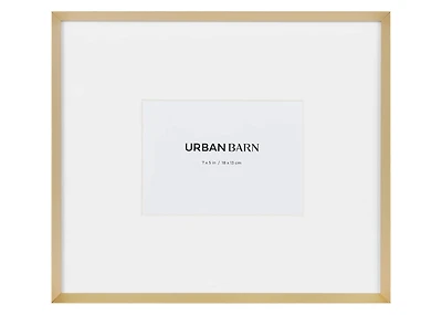 Russo Gallery Frame 5x7 Satin Brass