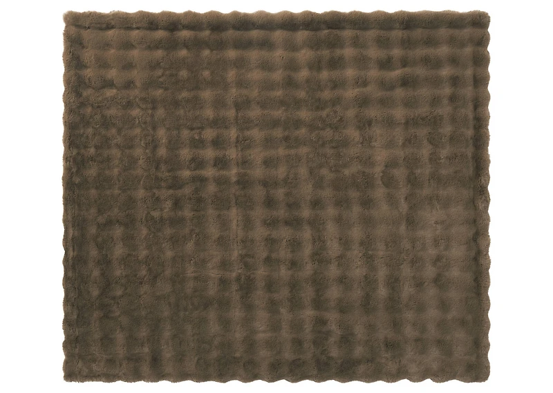 Zoey Faux Fur Throw Mushroom