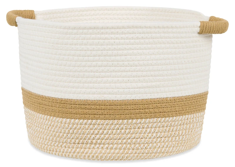 Rosio Basket Medium Ivory/Tan