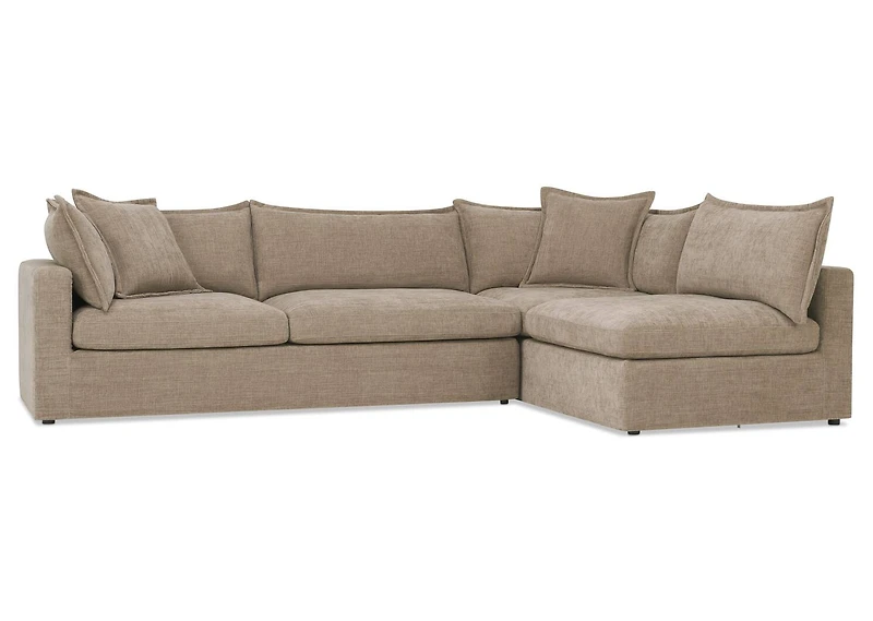 Eloise Sectional RCF -Nile Mushroom