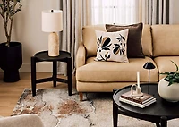 Aylin Pillow 20x20 Tan/Black