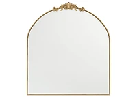 Faye Mantle Mirror Antique Brass