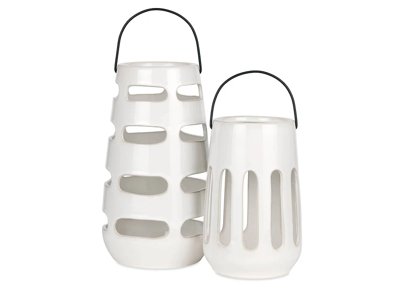 Faro Lantern Tall White