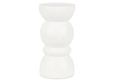 Emile Candle Holder Short White
