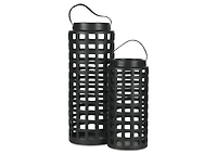 Luce Lantern Tall Black