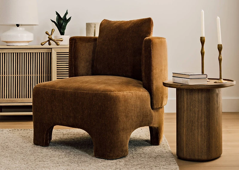 Ryah Candle Holder Tall Antiqued Brass