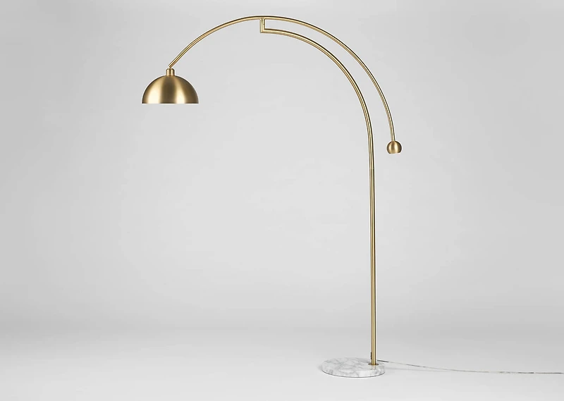 Muse Arc Floor Lamp Brass