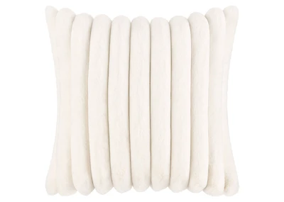 Moritz Faux Fur Pillow 20x20 Ivory