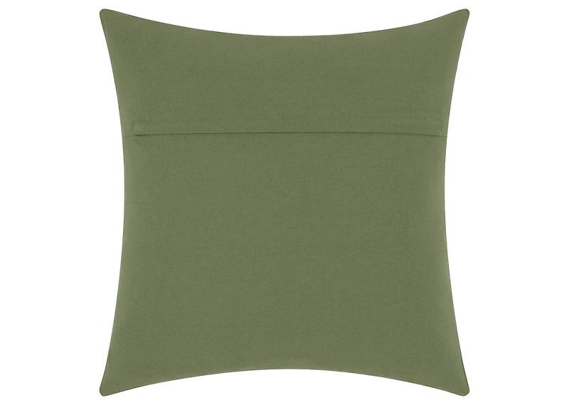 Ambrose Cotton Leaf Pillow 20x20 Green