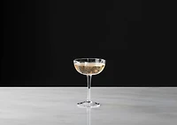 Violet Coupe Glass Clear